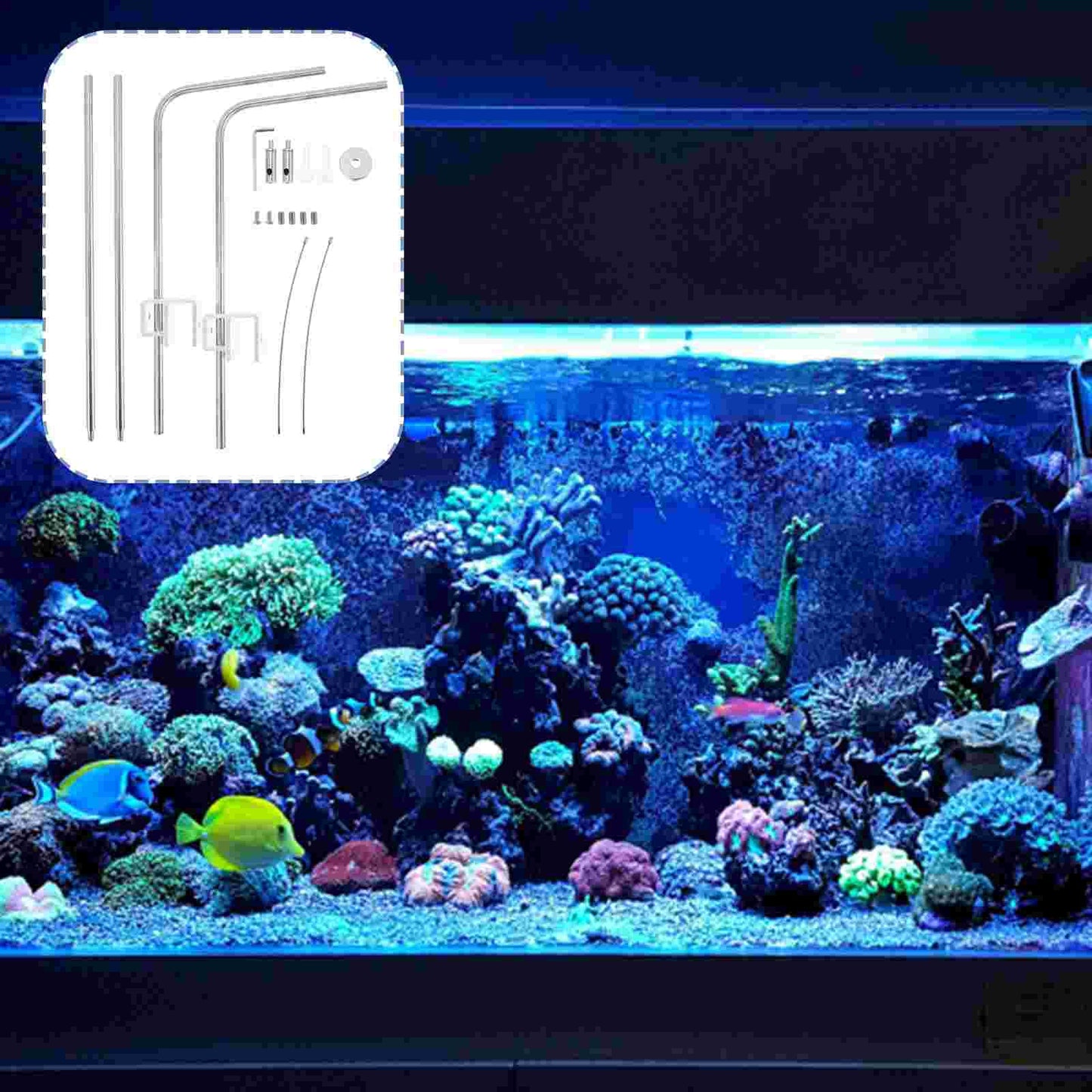 Light Aquarium Fish Tank Rack Stand Bracket Hangingholder Lamp