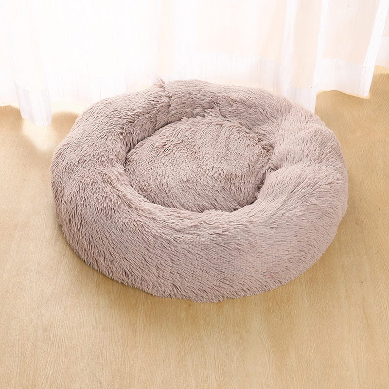 Long Plush Dog Cushion Bed Pet Sofa