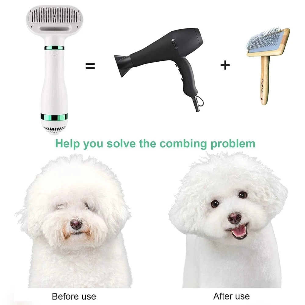 2-In-1 Pet Dog Dryer Quiet Dog Hair Dryers and Comb