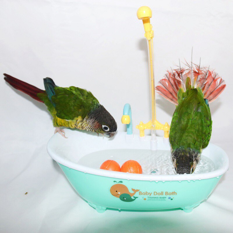Parrot Automatic Bathtub Bird Bath Tub