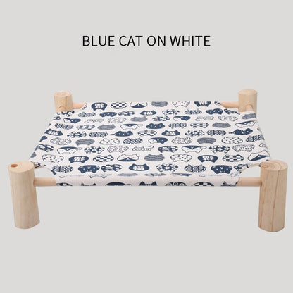 Four Corner Pet Cat Hammock Removable Cleaning Dog Bed
