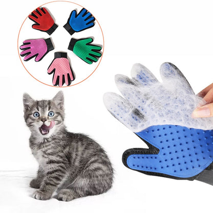 Pet Glove Cat Grooming Glove Cat Hair Deshedding Brush