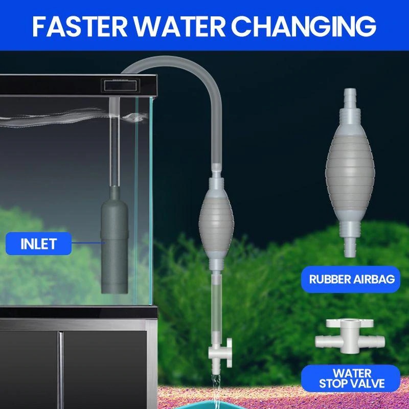 Semi-Auto Fish Tank Water Changer & Cleaner