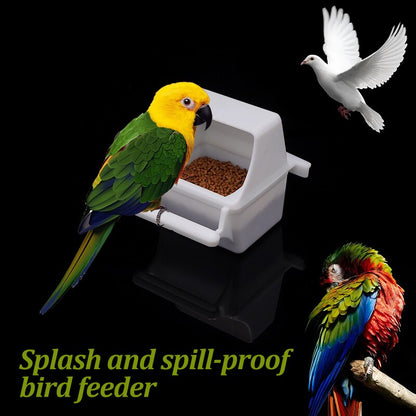 1pcs Parrot Food Box Feeder