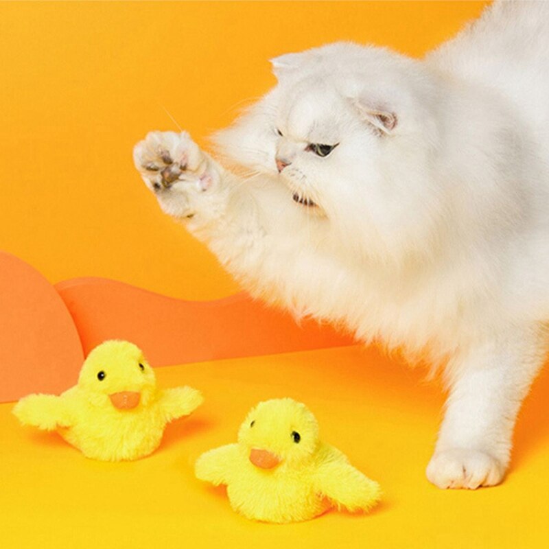 Smart Cat Toys Flapping Duck Interactive Electric Bird Toys