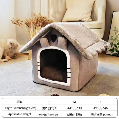Bed Soft Deep Sleep Dog Winter House