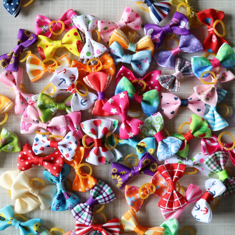 Dog Grooming Bows mix 30colours