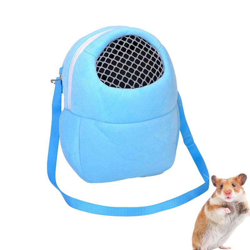 Hamster Backpack Carrier Portable Velvet Small Pet Cage