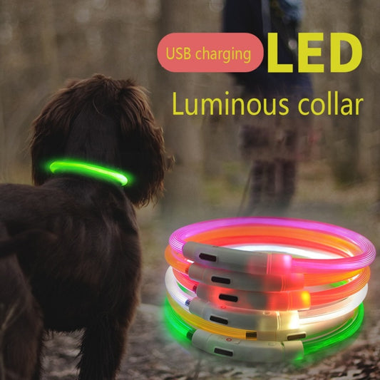 Luminous Dog Collar LED Chargeable USB Collar