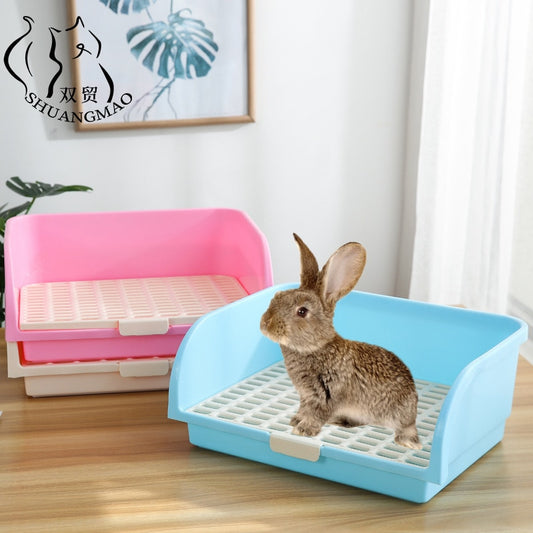 SHUANGMAO Hamster Pet Cat Rabbit Corner Toilet