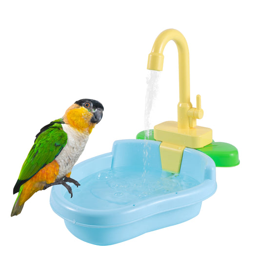 Parrot Perch Shower Pet Bird Bath Cage