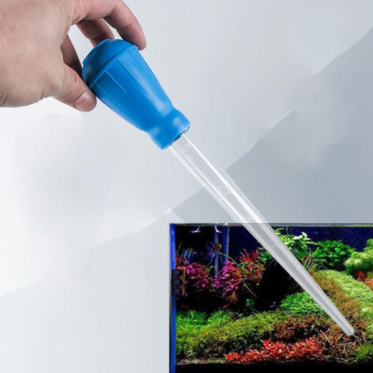 Aquarium straw cleaning manure suction device fish tank