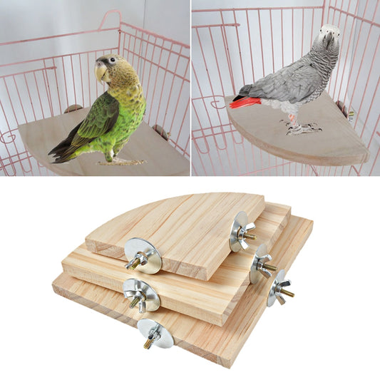 1Pc  Pet Bird Parrot Wood Platform Stand Rack Toy