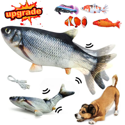 Toys for Dog Interactive Electronic Floppy Fish Dogs Toys
