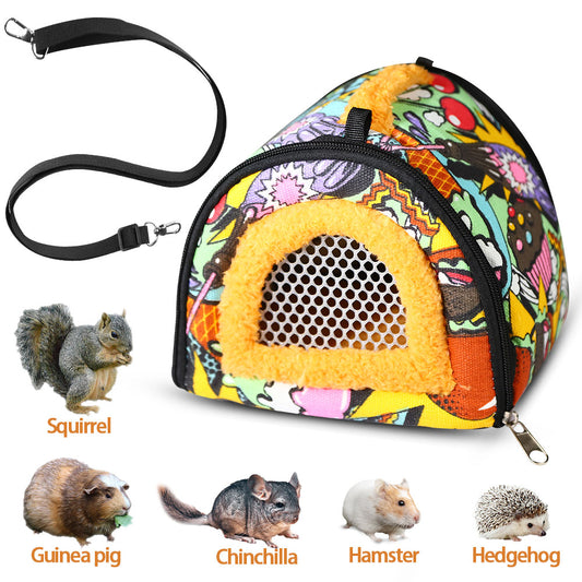 Small Pet Carrier Breathable Hamster Travel Bag
