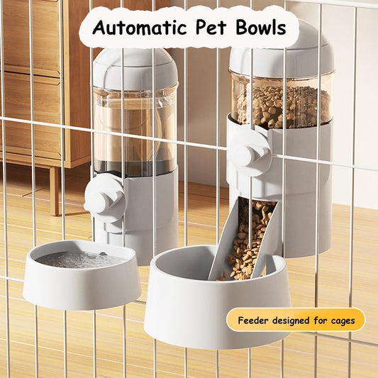 Pet Food Bowl Can Hang Stationary Dog for Cat Cage