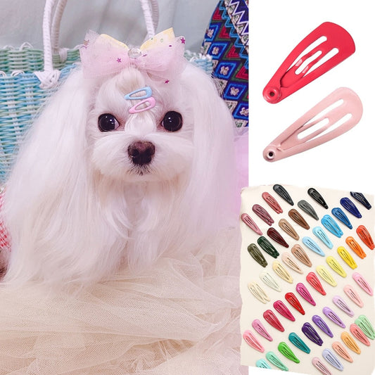 Cute Mini Puppy Hairpin Candy Color