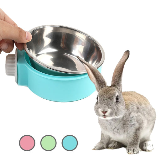 Easy Removable Pet Rabbit Feeding Bowl
