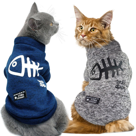 Winter Cat Clothes Pet Puppy Dog Clothing Hoodies