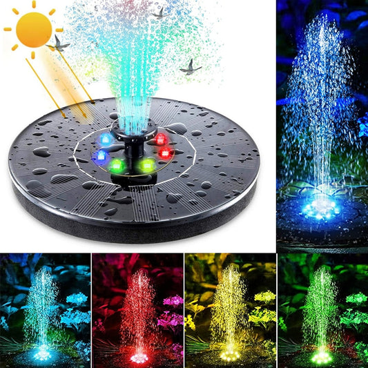 Solar Water Fountain Pool Pond