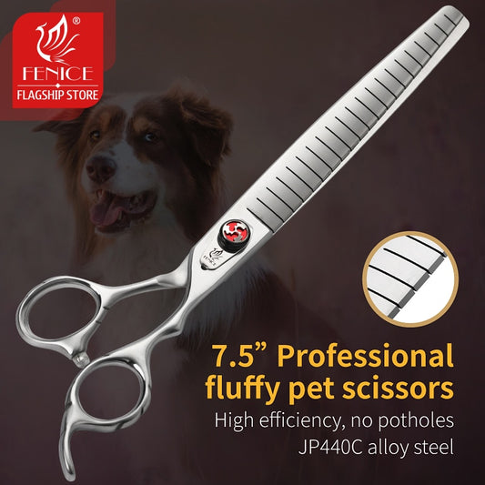 Fenice Professional JP440C 7.5 inch Pet Thinning Grooming Scissors