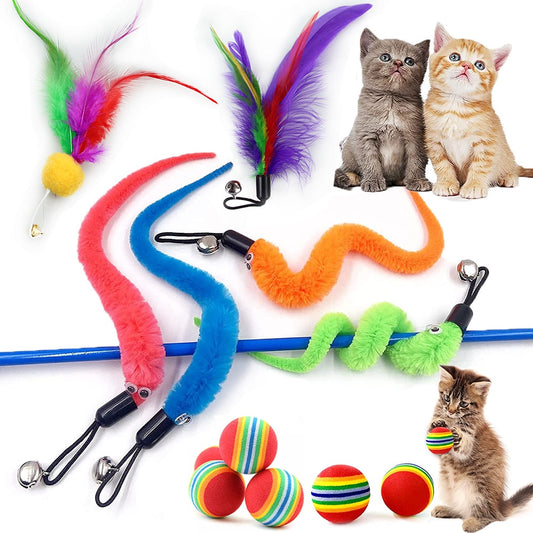 5-100Pc Interactive Cat Feather Toy