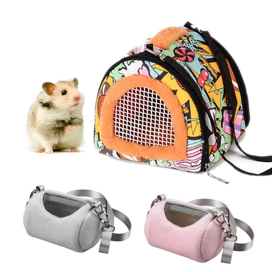 Small Pet Carrier Hamster Travel Bag