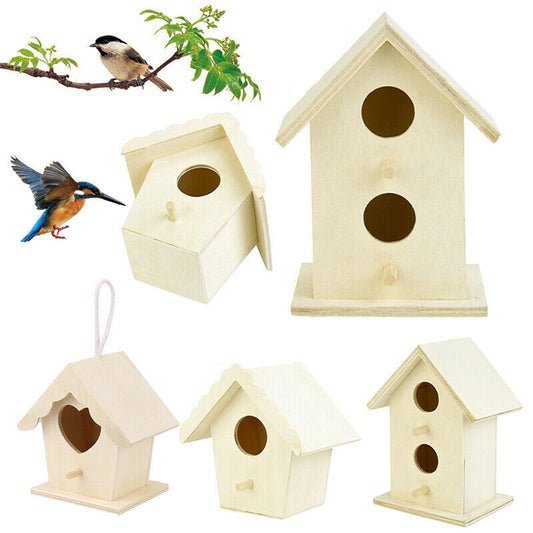 Wooden Hummingbird House Bird Cage