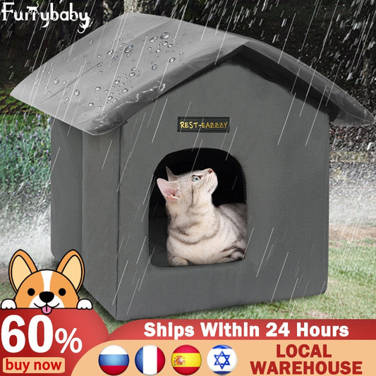 Furrybaby Cat Houses Winter Warm Cat Bed