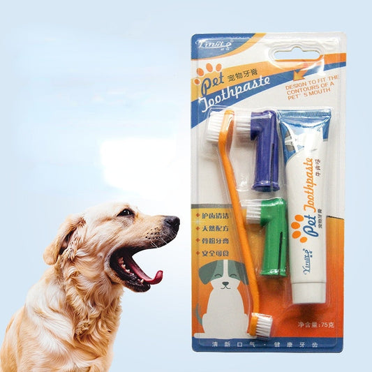 Pet Dog Toothbrush Toothpaste Set