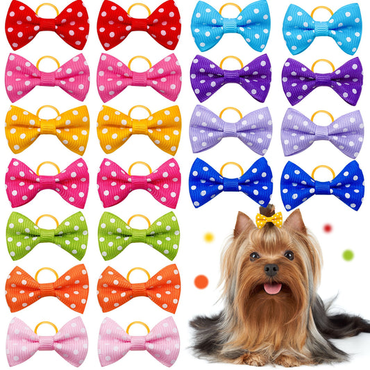 Cat Small Dog Decorated Hair Bows