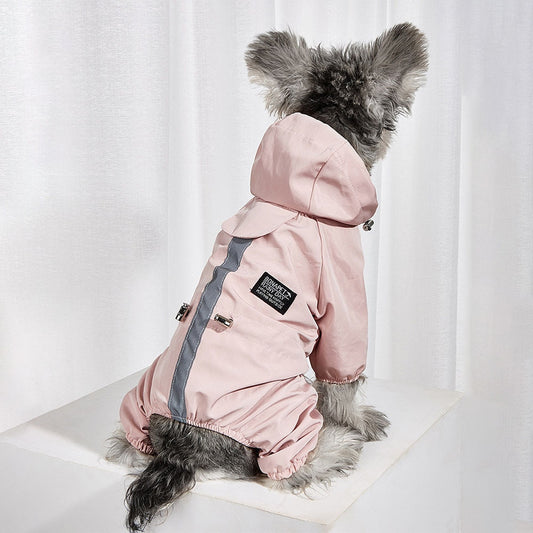 Waterproof Dog Clothes Reflective Dog Raincoat