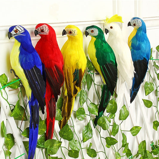 Handmade Simulation Parrot Creative Feather Lawn