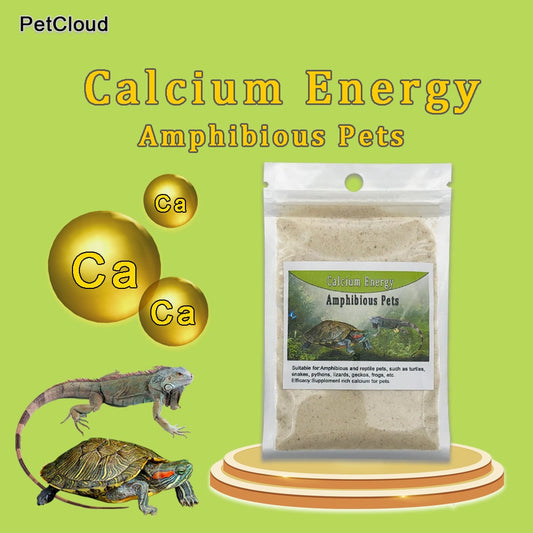 Reptile Calcium Powder Tortoises Lizards Snakes Frogs Amphibious Pets Supplement Nutritive Prevent Soft Shell Calcium Deficiency
