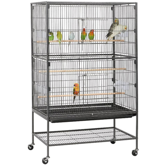 Metal  Large Rolling Bird Cage