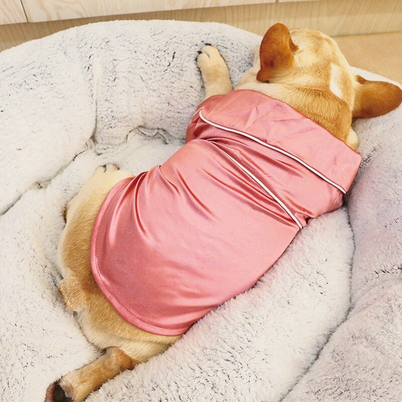 Soft Silk French Bulldog Pajamas Pet Dog