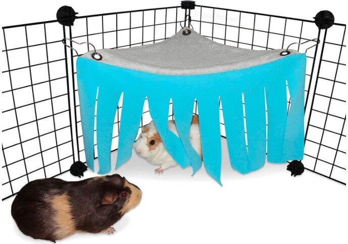 Cage for Hamster Hammock Guinea Pig Rabbit Fringe Corner House