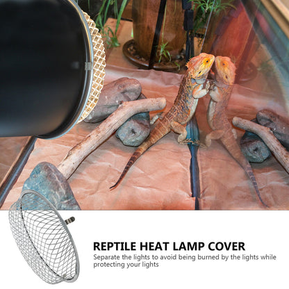Grille Lamp Mesh Cover Anti-Scald Lampshade Terrarium
