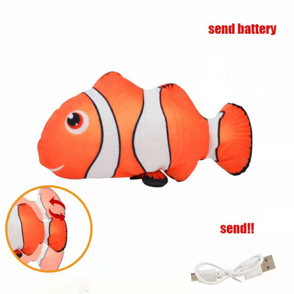 Pet Cat Toy Simulation Electric Fish Built-in Rechargeable Battery