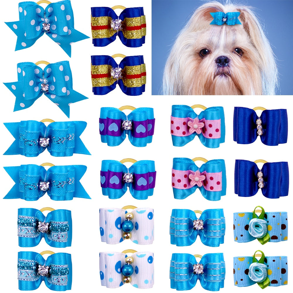 Hand-made Small Hair Bows For Dog