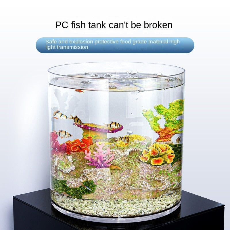 Cylindrical PC Fish Tank Anti-falling Breakage