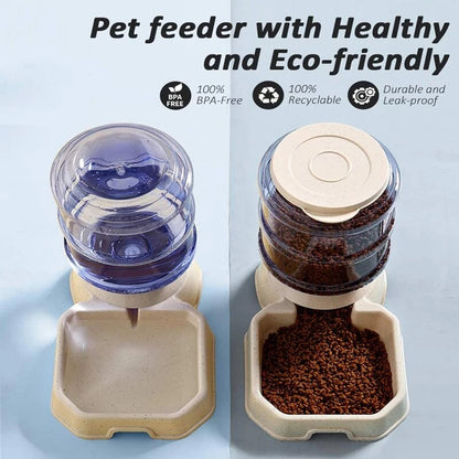 Pet Smart Feeder Waterer Cat Accessories Food Bowl