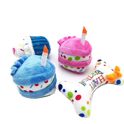Multicolor Cake Dog Toy
