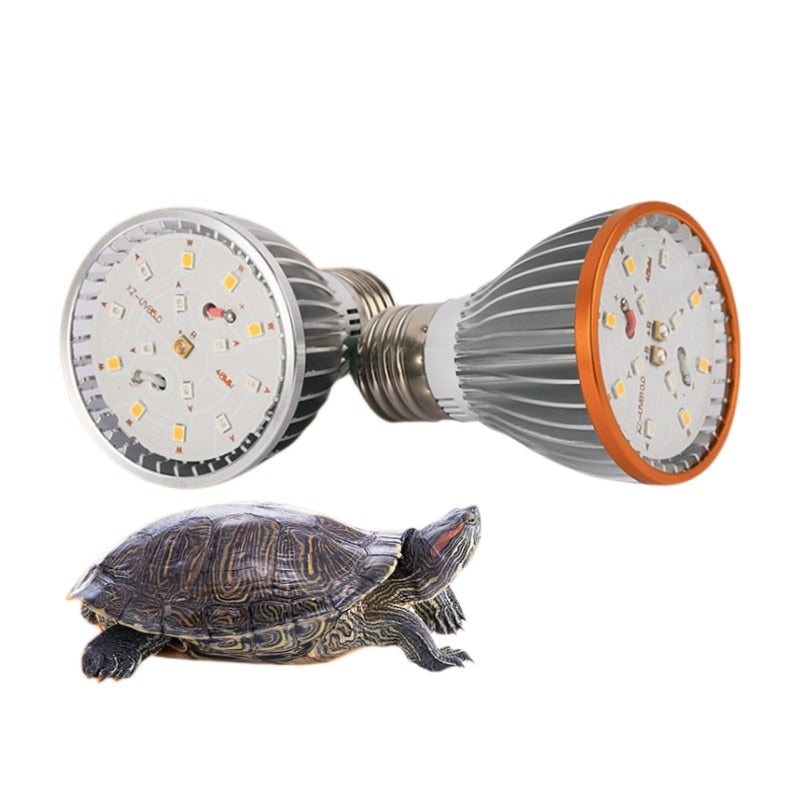 LED Reptile Light UVA + UVB Turtle Basking Platform