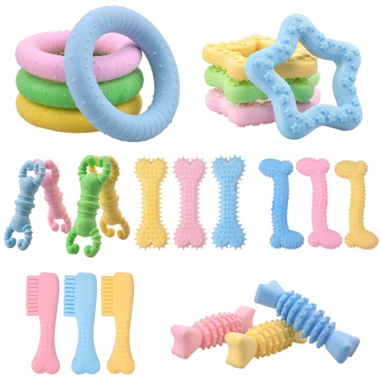 Pet Dogs Toys Chew Squeaky Rubber Toys