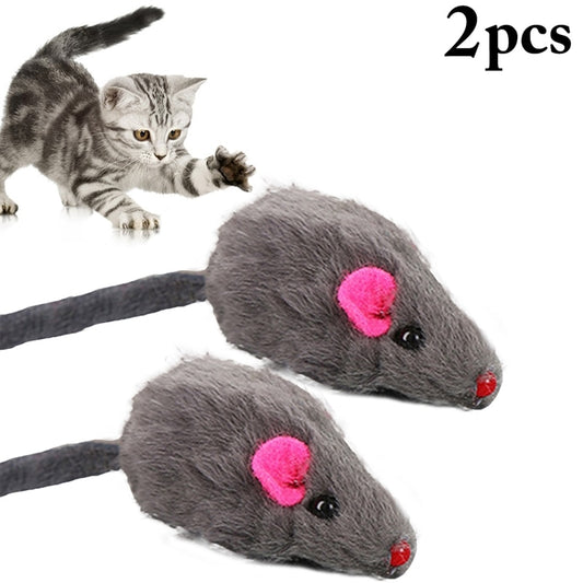 2pcs Cat Mice Toy Simulated Cat Toys