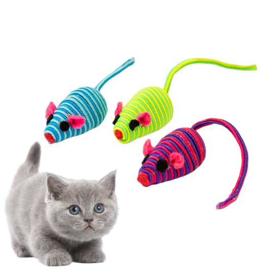 Pet Cat Toy Color Winding Mouse Cat Toy