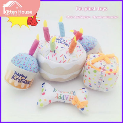Multicolor Cake Dog Toy