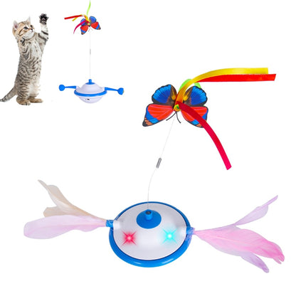 Cat Toys Interactive Butterfly Feather Catnip