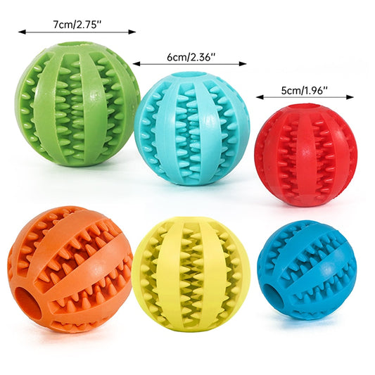 Rubber Tooth Cleaning Snack Ball For Dogs